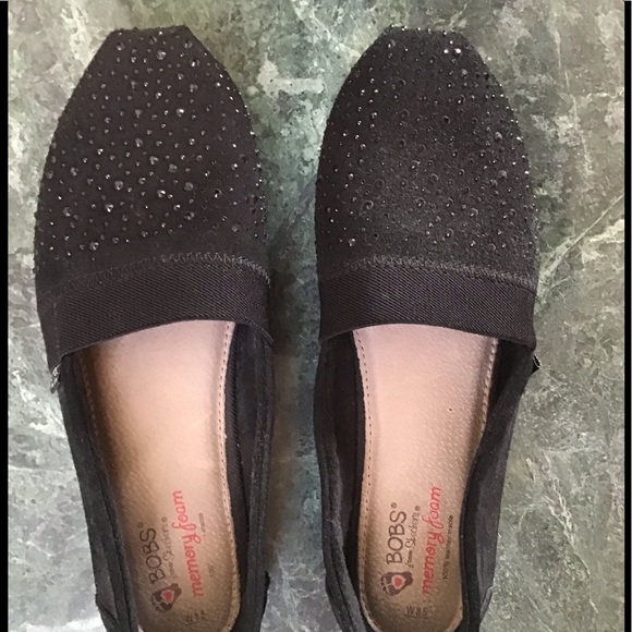 black sparkly bobs
